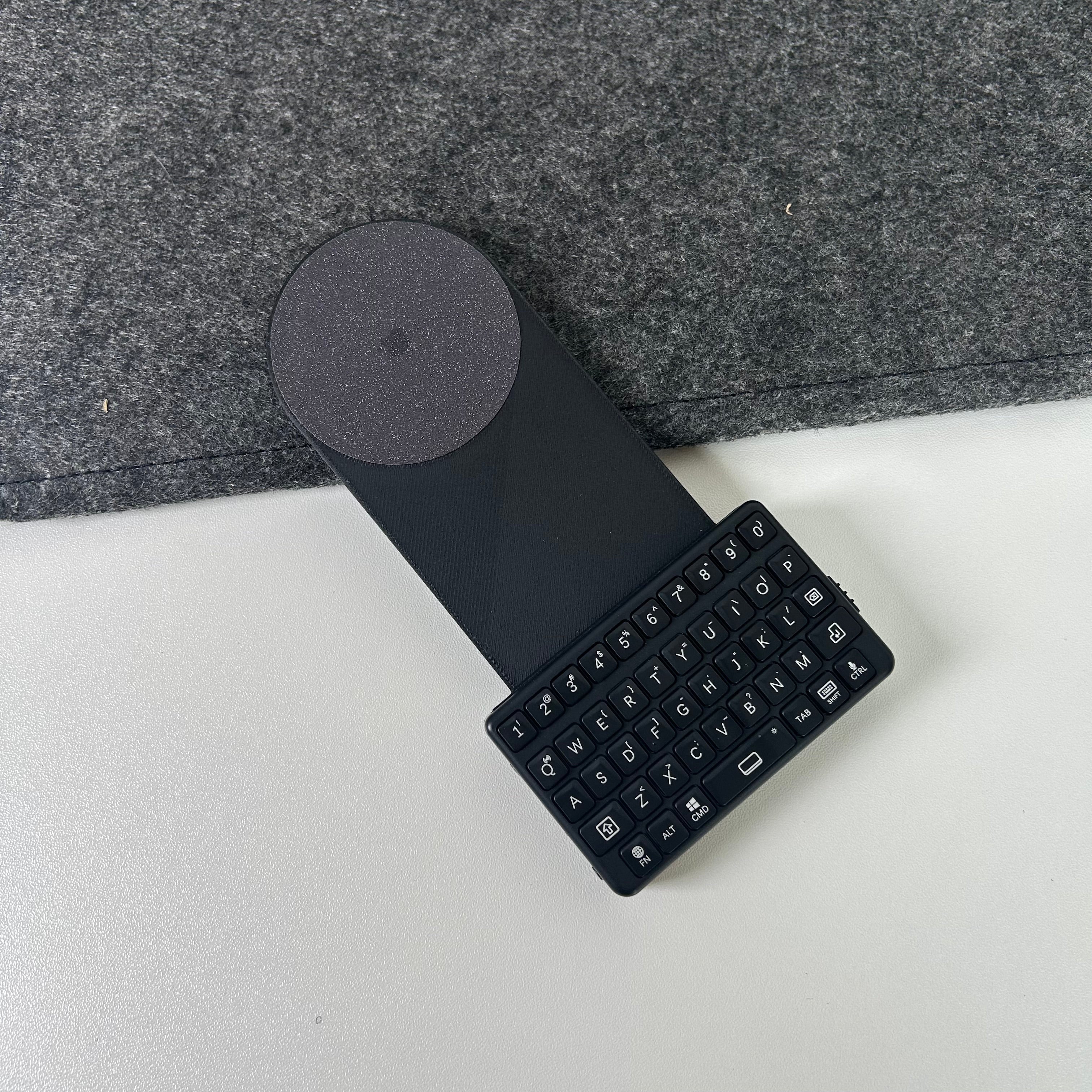 EXKnight Magnetic Keyboard for iPhone (MagSafe-Compatible) – Wireless Mini Keyboard with 3D Printed Magnetic Backplate, Clicky Dome Switch Typing Feel