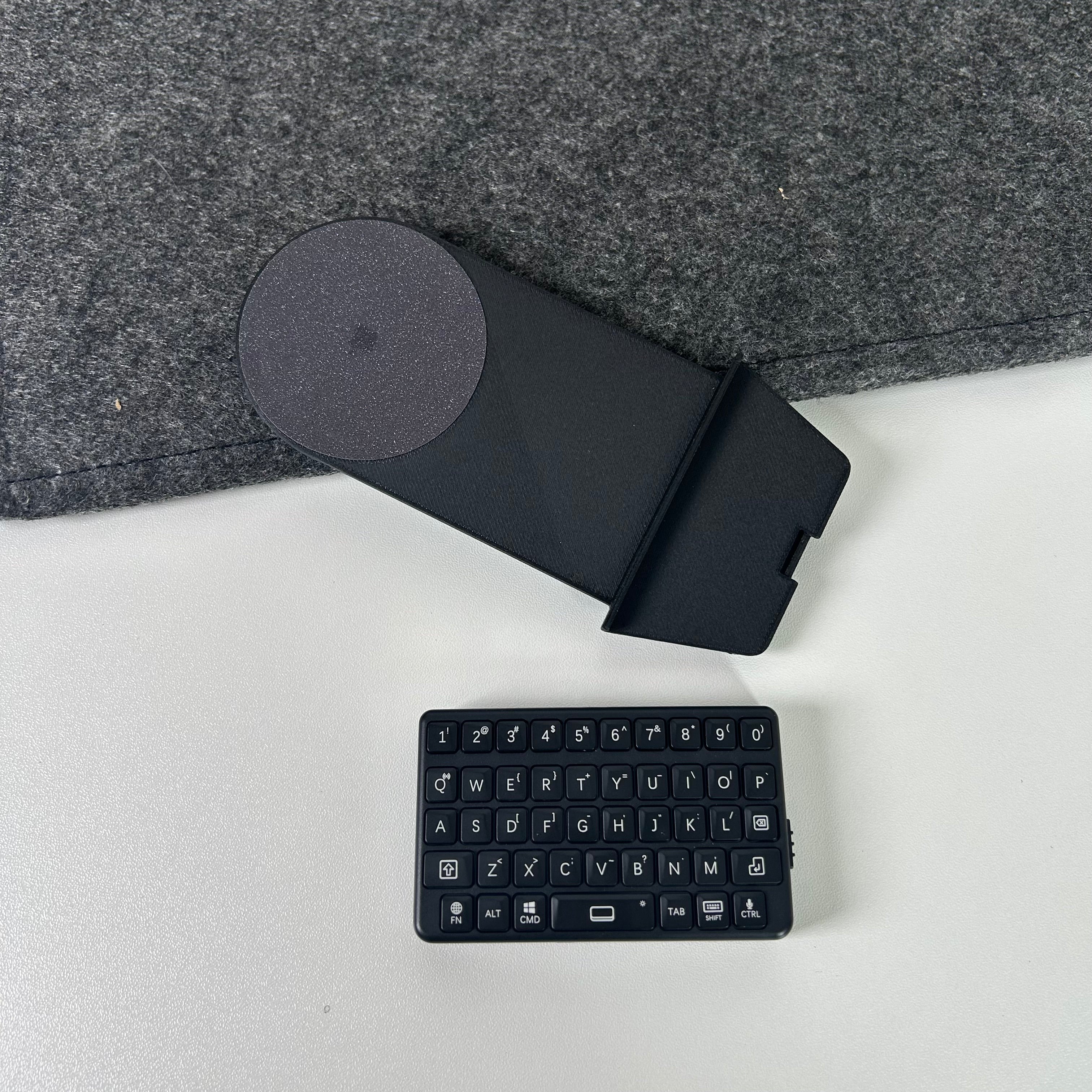 EXKnight Magnetic Keyboard for iPhone (MagSafe-Compatible) – Wireless Mini Keyboard with 3D Printed Magnetic Backplate, Clicky Dome Switch Typing Feel