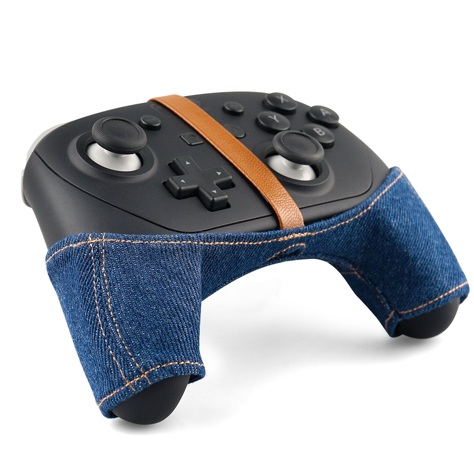 EXknight Denim Overall for Switch 2 Pro Controller - Non-Slip Grip