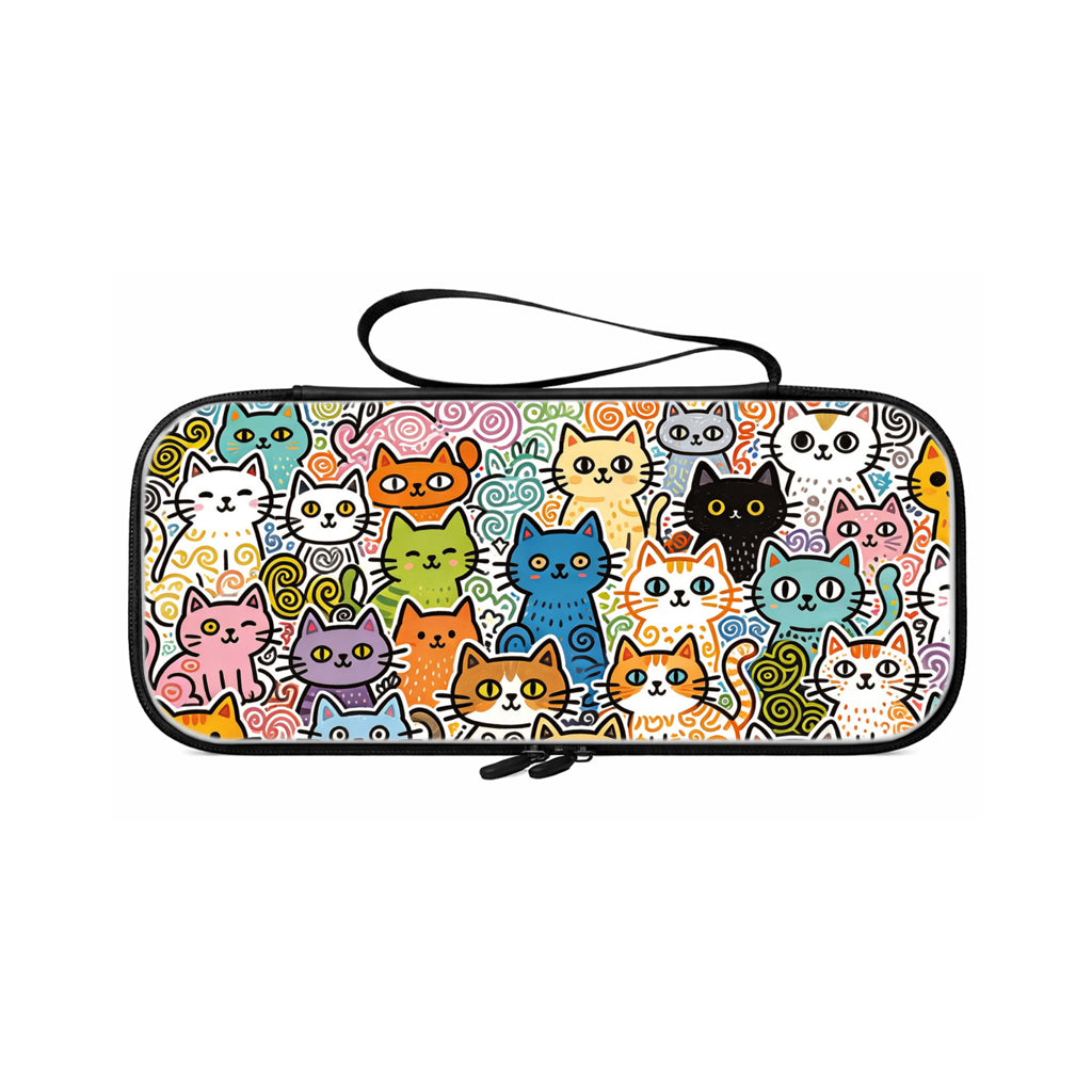 Custom Texture UV Print Carrying Case for Switch 2 - Meowseverywhere