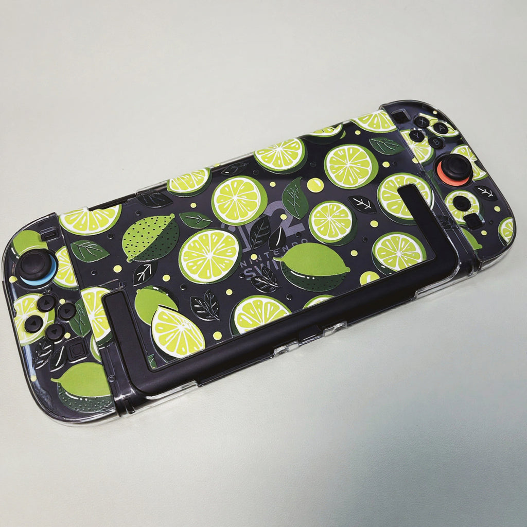 Texture UV Print Plastic Slim Case for Switch 2 - Lemon