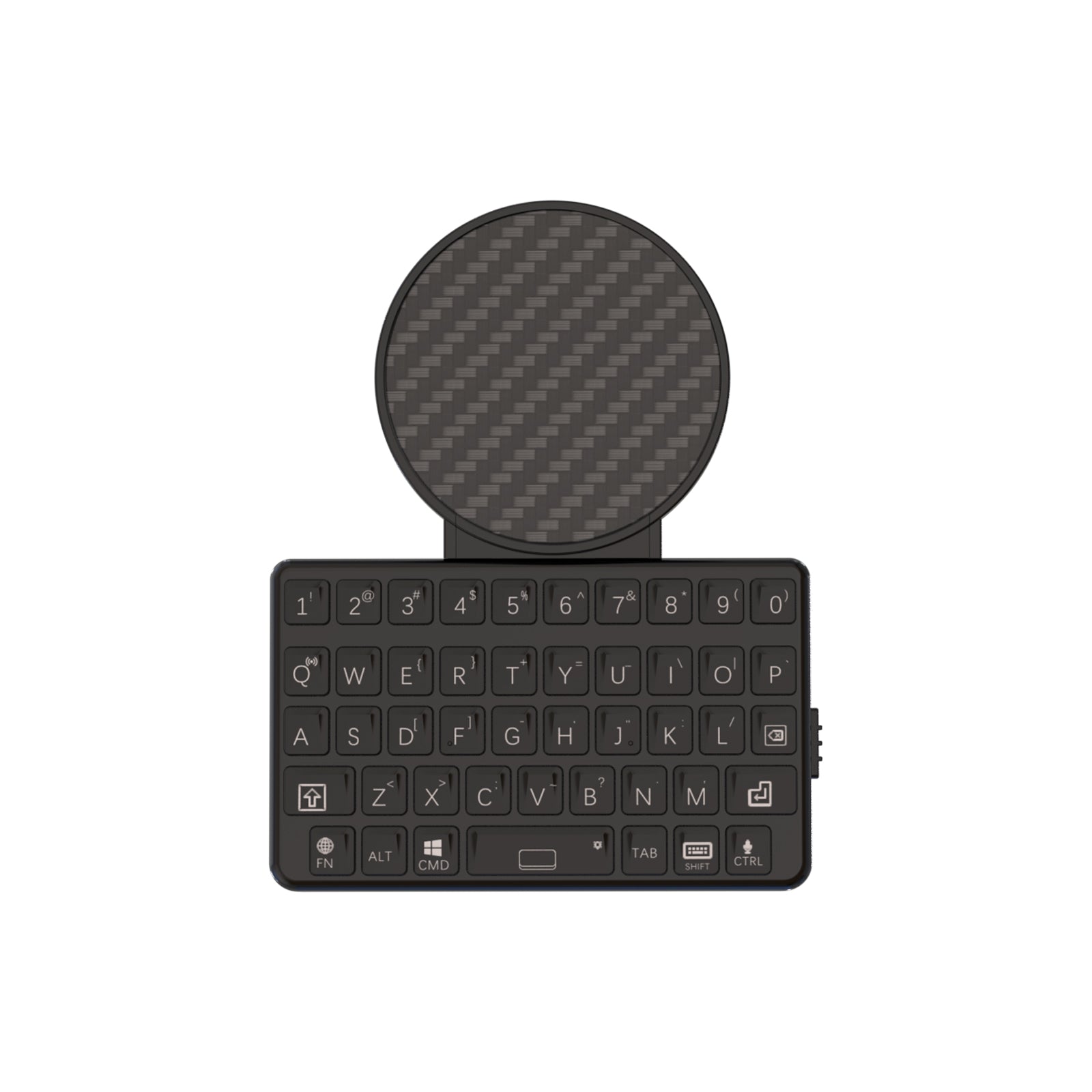 EXKnight Mini Keyboard with Magnetic Extendable Phone Mount