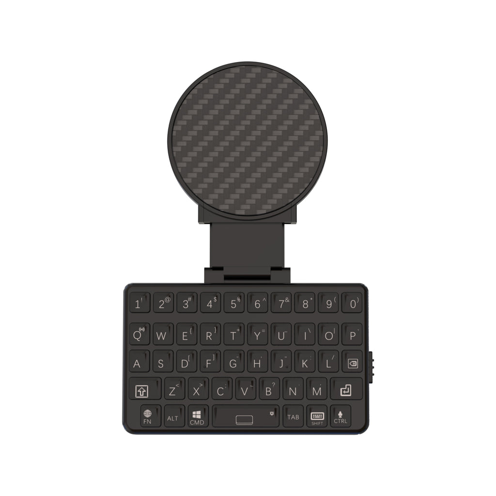 EXKnight Mini Keyboard with Magnetic Extendable Phone Mount