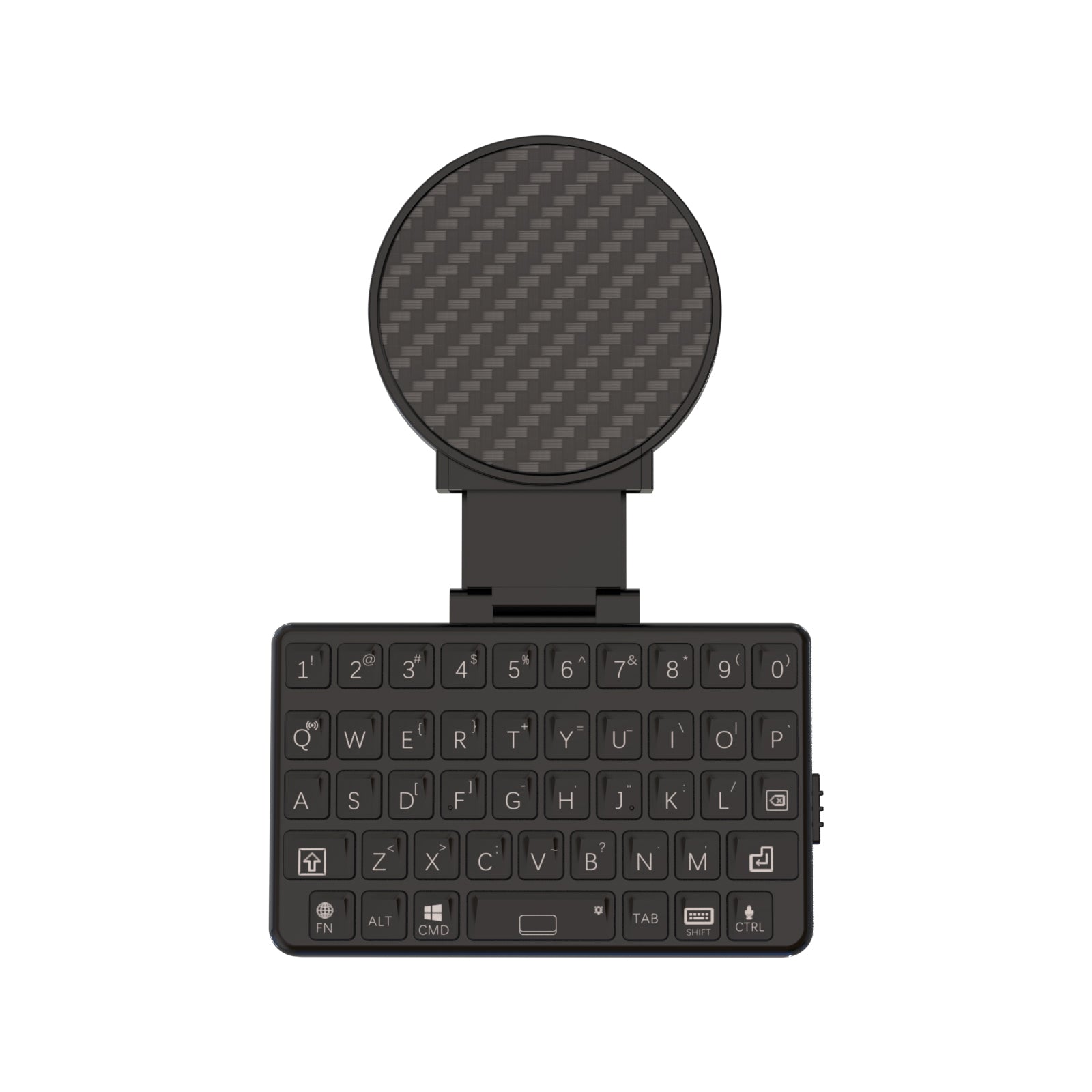 EXKnight Mini Keyboard with Magnetic Extendable Phone Mount