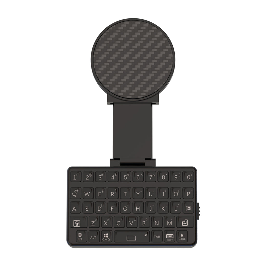 EXKnight Mini Keyboard with Magnetic Extendable Phone Mount