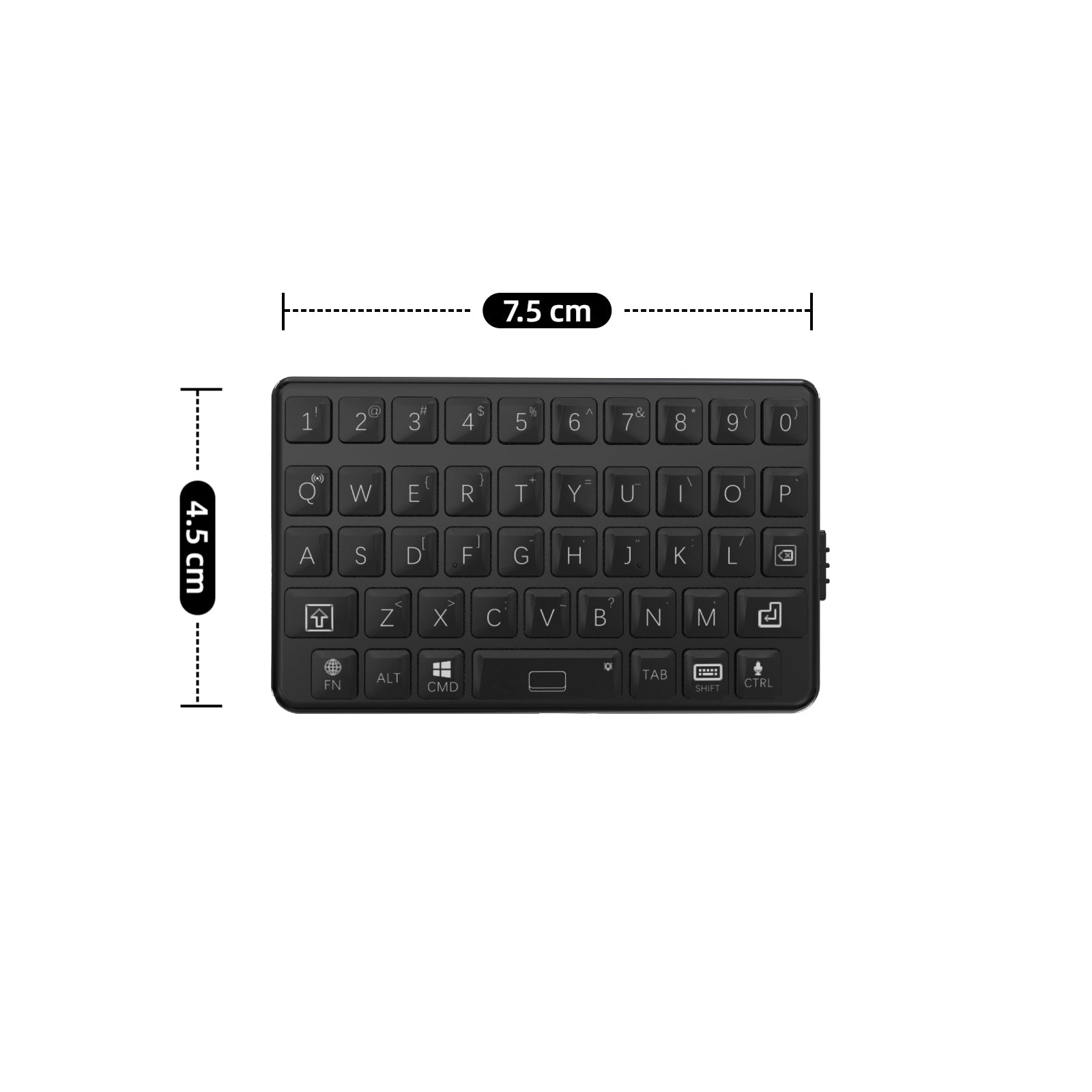 EXknight Mini Keyboard - Wireless Bluetooth Keyboard for iOS, iPhone, iPad, Mac, Android, Smartphone & Tablet
