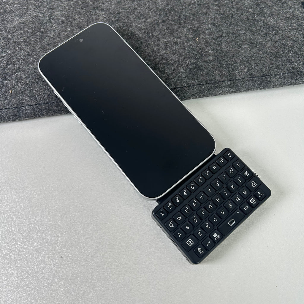 EXKnight Magnetic Keyboard for iPhone (MagSafe-Compatible) – Wireless Mini Keyboard with 3D Printed Magnetic Backplate, Clicky Dome Switch Typing Feel