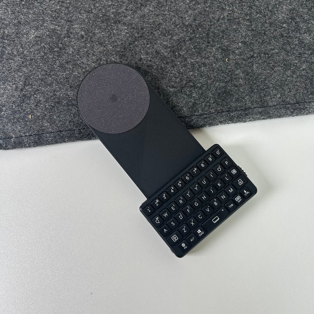 EXKnight Magnetic Keyboard for iPhone (MagSafe-Compatible) – Wireless Mini Keyboard with 3D Printed Magnetic Backplate, Clicky Dome Switch Typing Feel