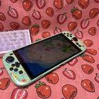 Texture UV Print Plastic Slim Case for Switch 2 - Meow in Bloom