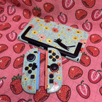 Texture UV Print Plastic Slim Case for Switch 2 - Meow in Bloom