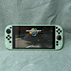 Texture UV Print Plastic Slim Case for Switch 2 - Mint Bloosm