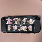 Texture UV Print Plastic Slim Case for Switch 2 - Peachy Piglet