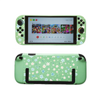 Texture UV Print Plastic Slim Case for Switch 2 - Mint Bloosm