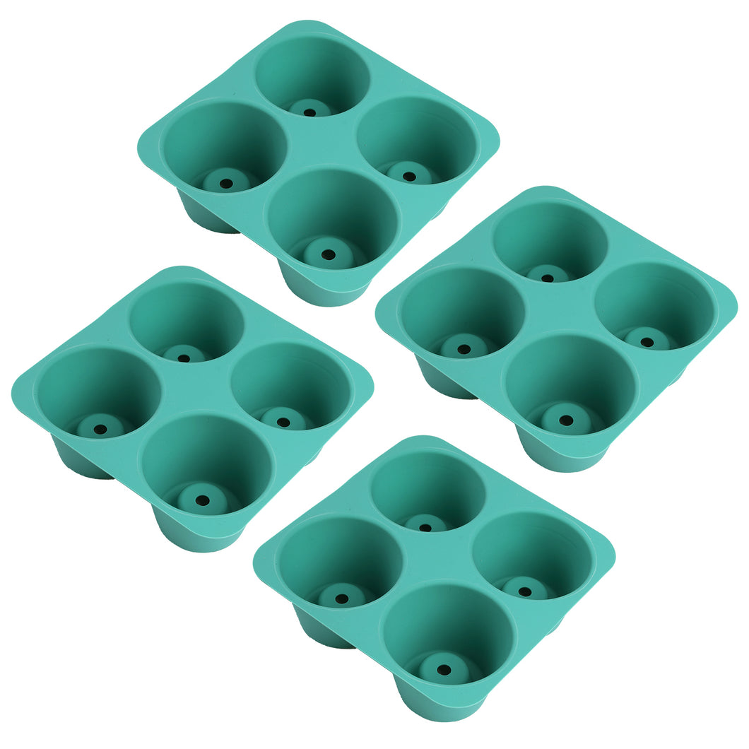 Exbud Silicone Seed Starter Tray Reusable, Plant Germination Trays - 4 Cells